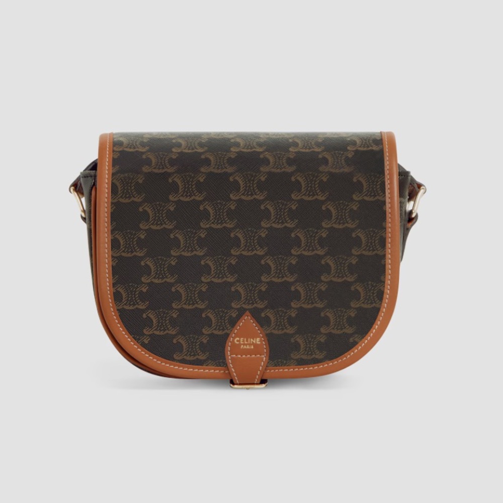 Celine triomphe folco crossbody bag
